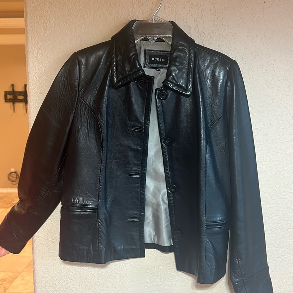 GUESS vintage ladies leather jacket
